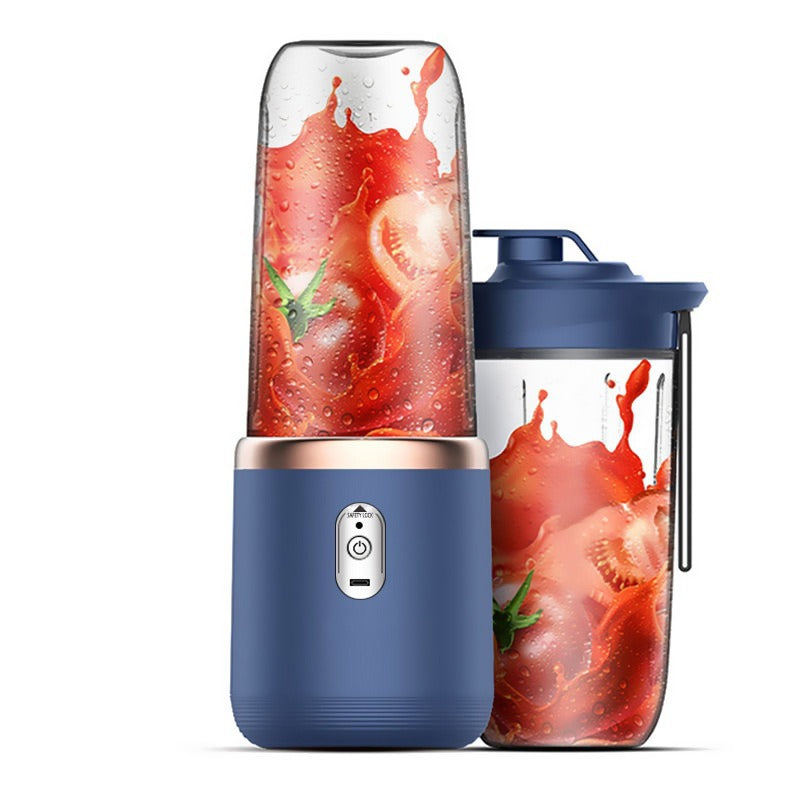 Portable juicer cup, blender, dual motor, 6-blade, rechargeable, portable juice machine, mini juicer