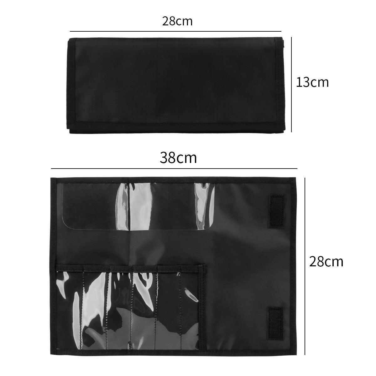 Six-piece hair comb storage bag, hair kit, comb set bag, portable handheld hair cutting comb, scissor bag.