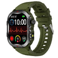 Bluetooth blood pressure sports flashlight watch smart call x31 smart multi-outdoor watch heart rate black green adult
