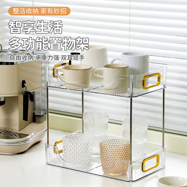 Transparent Cosmetics Shelf Dresser Skin Care Products Perfume Storage Finishing Box Dressing Table Desktop Lipstick Finishing