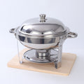 Stainless steel round alcohol stove hanging stove heat preservation heating container buffet stove cross-border supply chafing dish