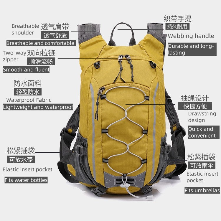 Outdoor Nylon Hiking Bag Hiking Trail Running Sports Cycling Bag Outdoor Sports Backpack