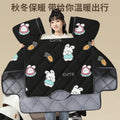 Battery car motorcycle cover 2025new arrivalfleece-linedthickened windproof quilt winter windproof quilt winterthickenedwaterproof