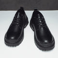 Boots men's shoes spring black men's leather shoes men's trendy british style handsome business formal wear casual trendy shoes