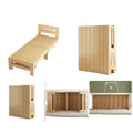 Solid wood baby splicing bed foldable bed free installation with guardrail kids bed boys and girls splicing large bed crib