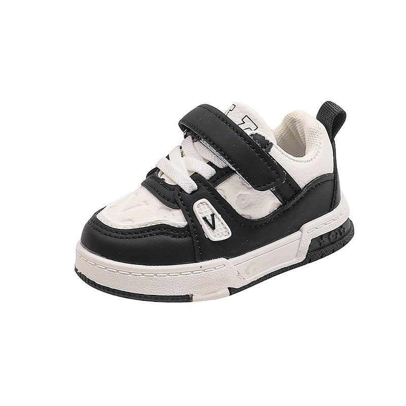 Clearance sale: kids' white sneakers - spring/autumn collection - boys' and girls' casual sneakers, soft sole, autumn style, baby girls' athletic shoes