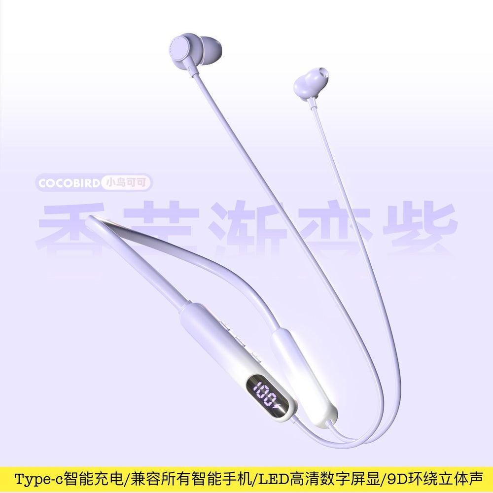 New wireless neckband bluetooth headphones - gaming, sports, noise cancellation, ultra-long standby, card slot, universal compatibility