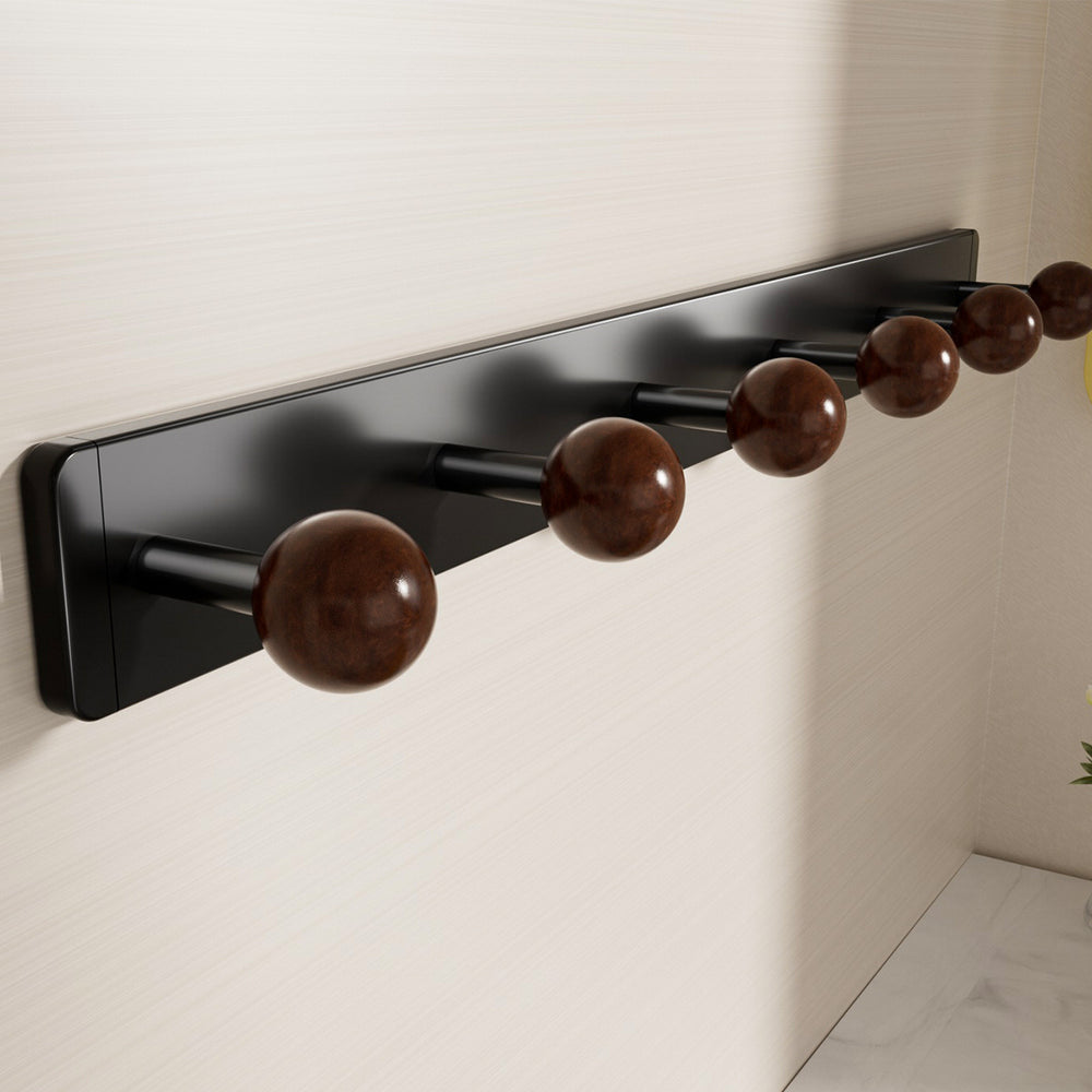 Bathroom patch punch-free round head hook strong load-bearing bathroom bathroom kitchen wall hanging punch-free clothes hanger