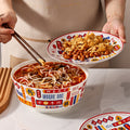 2022 chinese style new trendy popular snail noodle bowl super large capacity creative for home instant noodle bowl ceramic plate