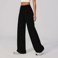new arrival polka dot yoga clothes suit polyester printing deep v high elastic stereo fitness sports suit