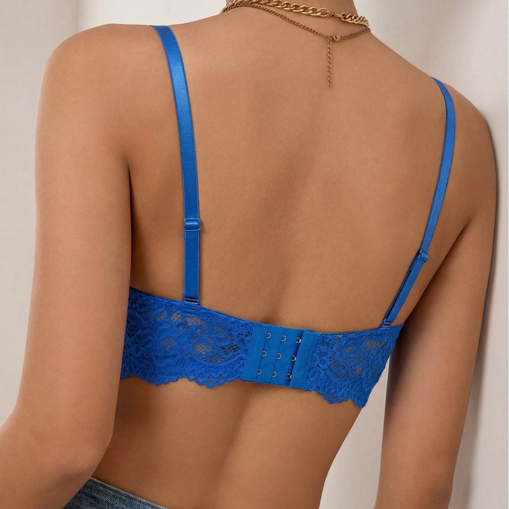 fashionsexylace edge glossy intimates small breasts gathered with steel rims to prevent sagging plaid breathable bra for women
