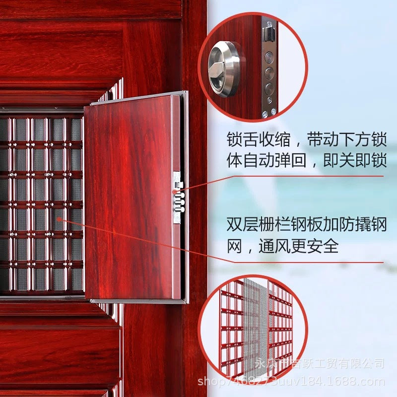 Factory direct sales wholesale security door 7cm entrance door middle door mother-in-law entrance door rental house engineering door