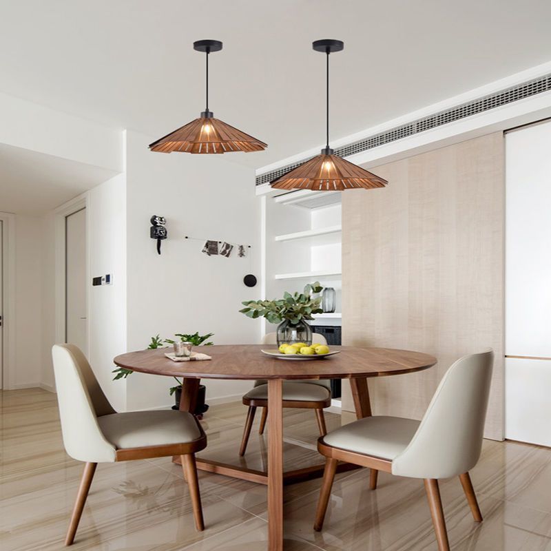 Vintage restaurant chandelier Japanese wood art wabi sandy wind famous hotel room chandelier Internet celebrities