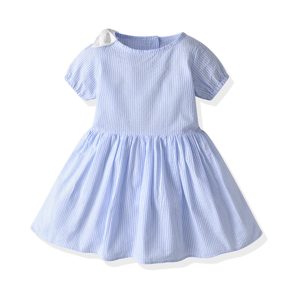 Wholesale children's clothing direct from the manufacturer: boys' preppy-style short-sleeved plaid shirt and suspender shorts set, dropshipping available