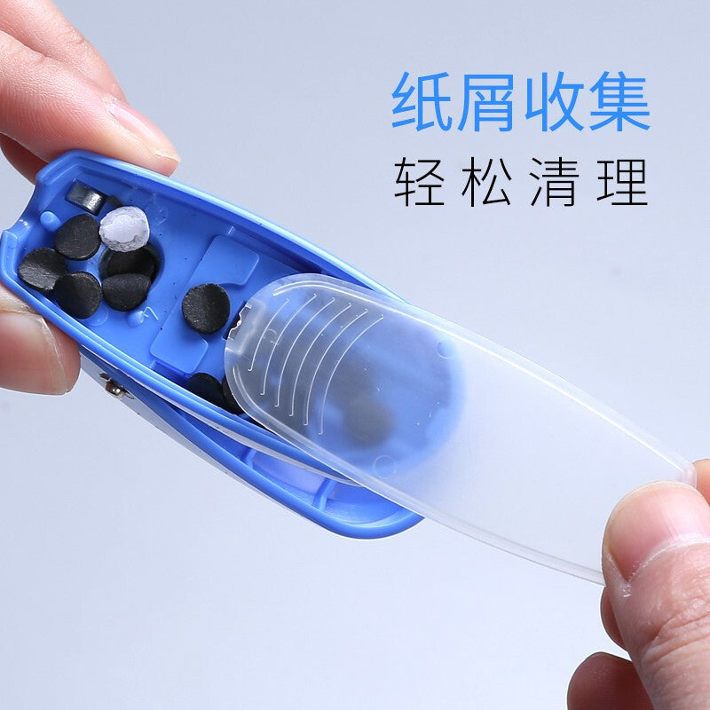 Deli Stationery 0111 Hole Punch Single Hole Handheld Hole Punch Mini Italian Portable Hole Punch Hole Punch