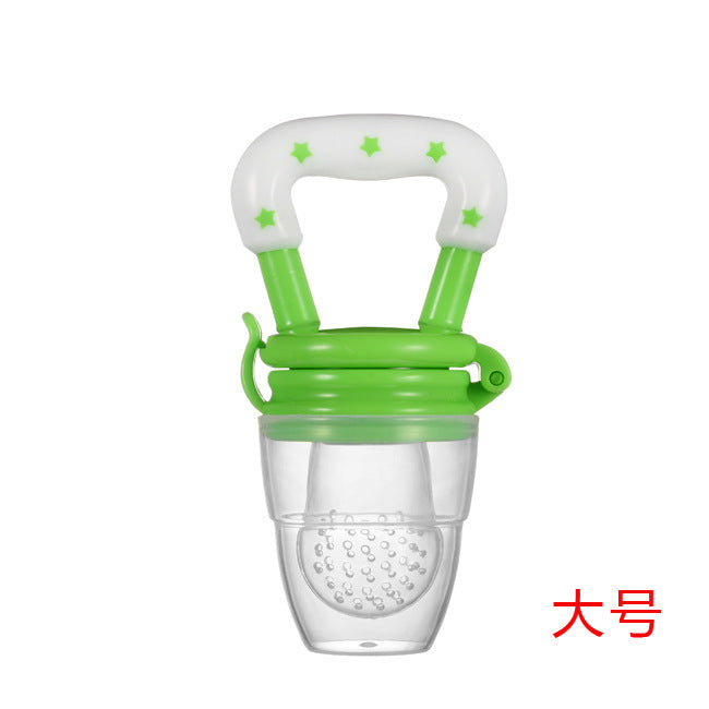 Factory custom baby bite children's complementary food fruit and vegetable Le Baobao silicone mesh bag pacifier feeding tableware