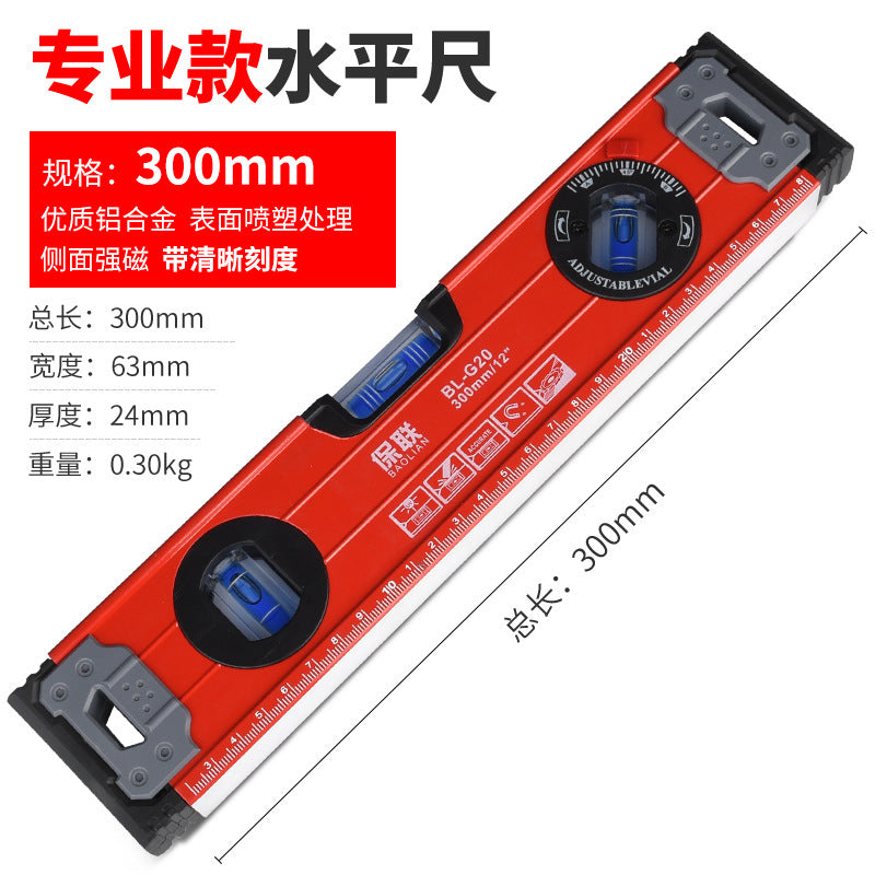 High-precision mini magnetic level for diy & home improvement - solid aluminum alloy, drop-resistant, with small bubble