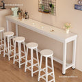 Factory direct industrial style bar table set - thickened composite board, steel frame, high-top bar table and stool combination