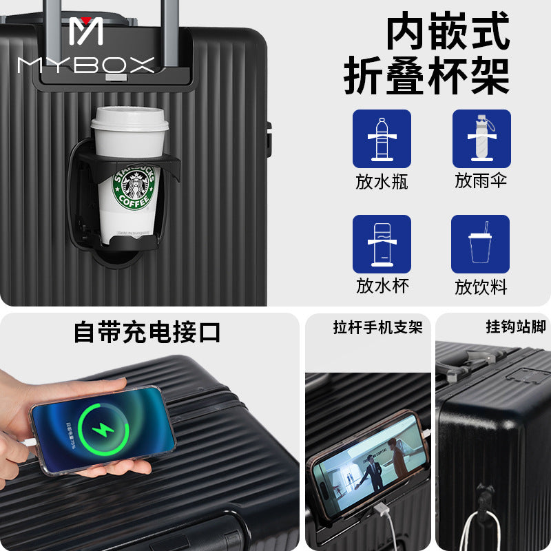 2025MYBOX28-inch suitcase trolley case for men, expandable 24-inch sports model, large capacity 20 suitcases for women