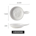 Ceramic tableware cartoon seasoning dipping dish for home bowls and chopsticks creative sauce hotel cute side dishes soy sauce wholesale