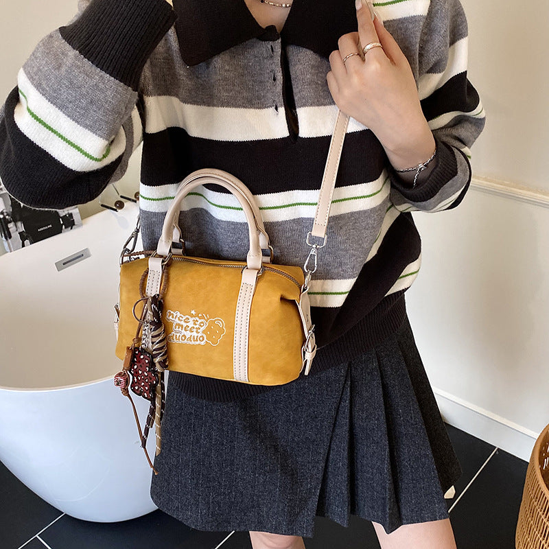 Niche styleretro pillow bag 2025new arrivalfall and winterfashion leopard print handbag classy cartoon shoulder crossbody bag