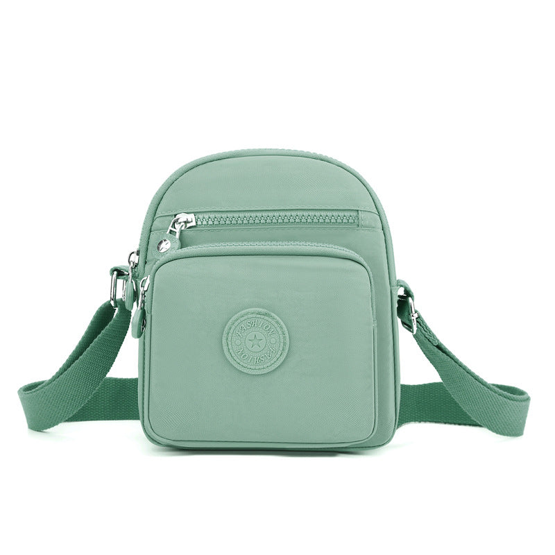 Small bag women's fashion new casual Korean version trendy shoulder bag nylon cloth messenger bag multi-pocket small square bag