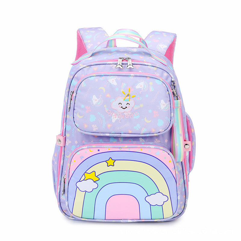 Primary school children's schoolbag wholesale  34th 5th and 6th grades to reduce the burden of spine protection large-capacity backpack