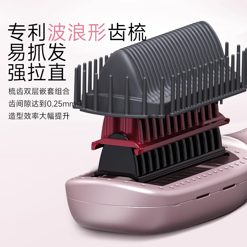 Cross-border new hair straightener, straight curl, hydrated negative ion hair care, hair straightener, curling iron does not hurt hair, curl and straighten dual-purpose