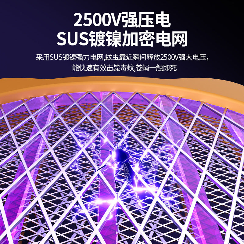 New usb electric mosquito swatter with uv light – home mosquito killer, automatic mosquito lure, mini 2-in-1 mosquito repellent and swatter