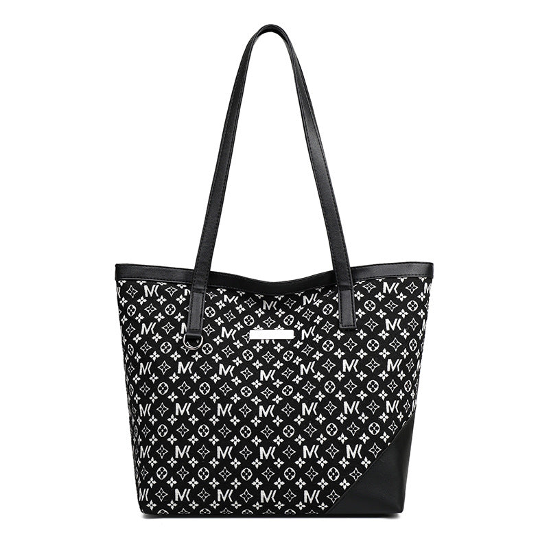 2023 new women's shoulder bag fashion handbag simple versatile large capacity mommy bag dropshipping available