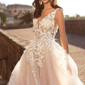 summer new arrivals: european & american style sexy lace sleeveless deep v-neck wedding dress embroidered maxi dress