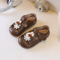 Custom girls' non-slip sandals - kids' fashion bowknot cartoon pearl princess sandals for baby girls
