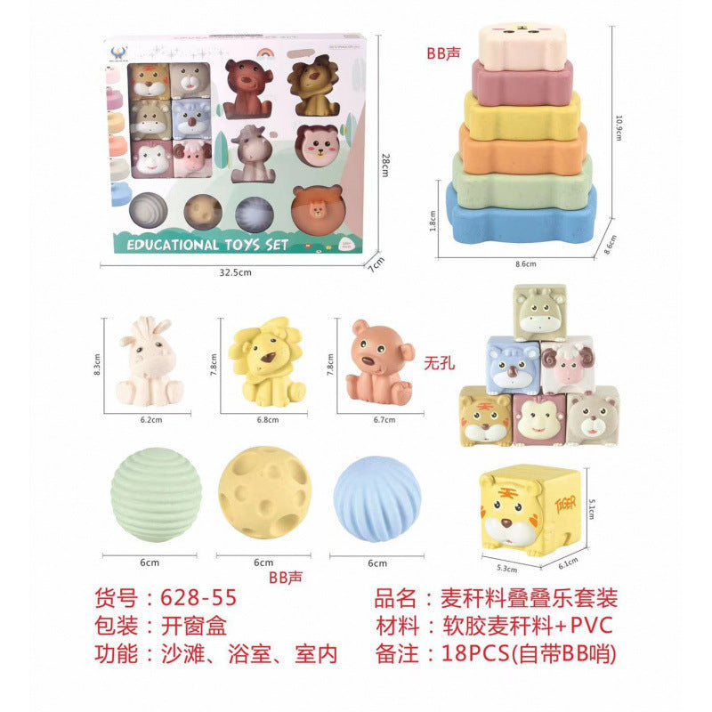 Cross-border  export soft glue water spray dinosaur unicorn marine animal children's bathroom pairing water toy