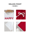 Kids' summer outfit: white letter print t-shirt & red active shorts set (sizes for mid-to-large children)