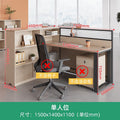 Saint li office desk - minimalist modern 2/4/6/8 seater partitioned workstation - employee desk with seating - office furniture
