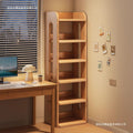 Solid wood corner bookshelf floor-standing storage rack pine narrow slit cabinet kidsfor home storage cabinet living room combination bookcase