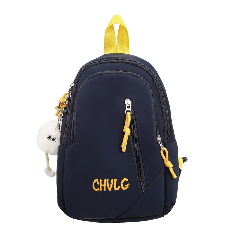 Cross-border 2025 new men's and women's outdoor fashion breast bag large capacity lightweight shoulder bag Oxford cloth casual messenger bag