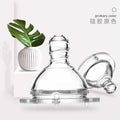 Wide-neck silicone baby pacifier with cross-cut hole, s/m, single box packaging