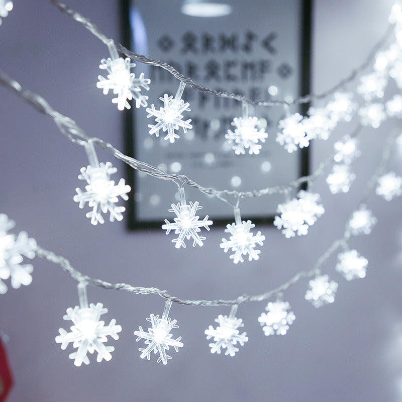 Directly from the manufacturer led snowflake light string romantic battery box courtyard arrangement flash light string christmas ins decorative lights