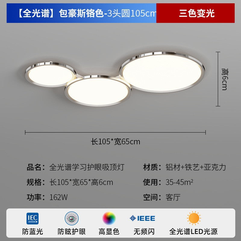 Zhongshan Modern Simple Living Room Light Ceiling Light 2025 New Puri Full Spectrum Eye Protection Bedroom Room Lighting