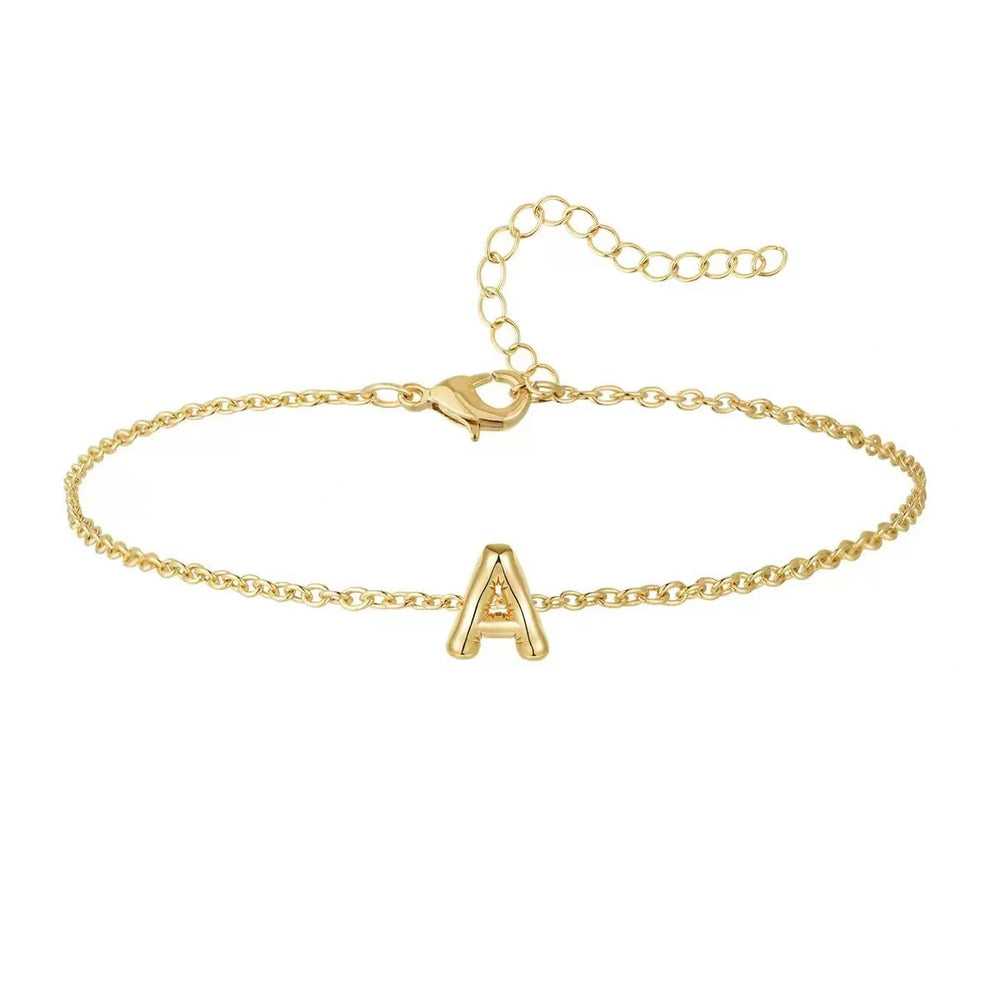 hot-selling 26-letter anklet for women, versatile minimalist creative ankle chain, niche initial beach style new anklet jewelry