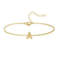 hot-selling 26-letter anklet for women, versatile minimalist creative ankle chain, niche initial beach style new anklet jewelry