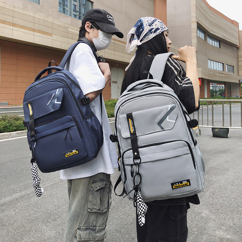 New backpack men's large-capacity outdoor leisure travel bag computer bag men's backpack student schoolbag delivery