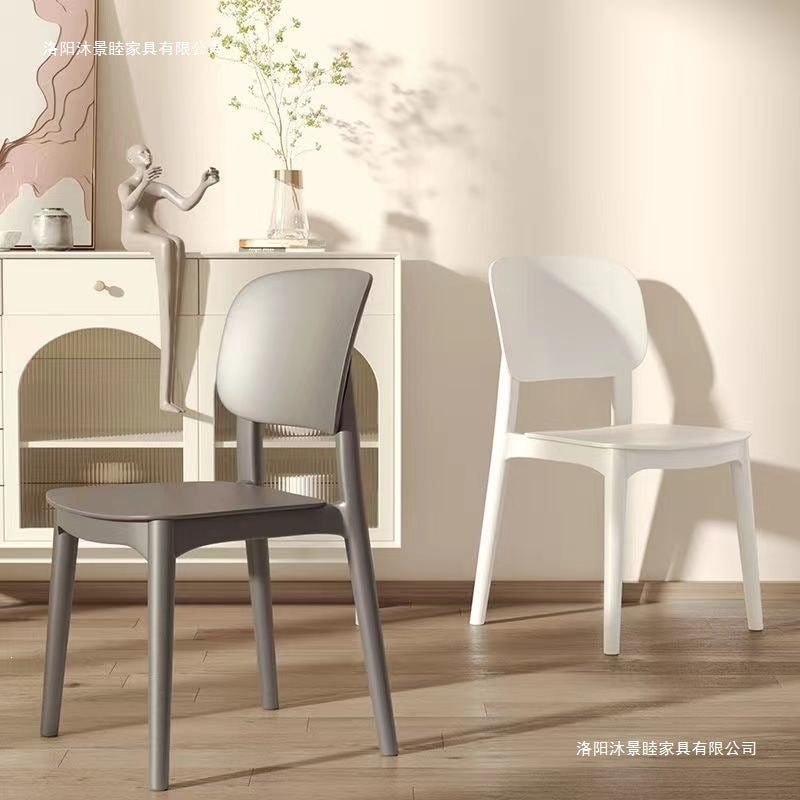 Plastic chair for homethickened dining table dining chair comfortable for long sitting commercial modern casual stool back chair