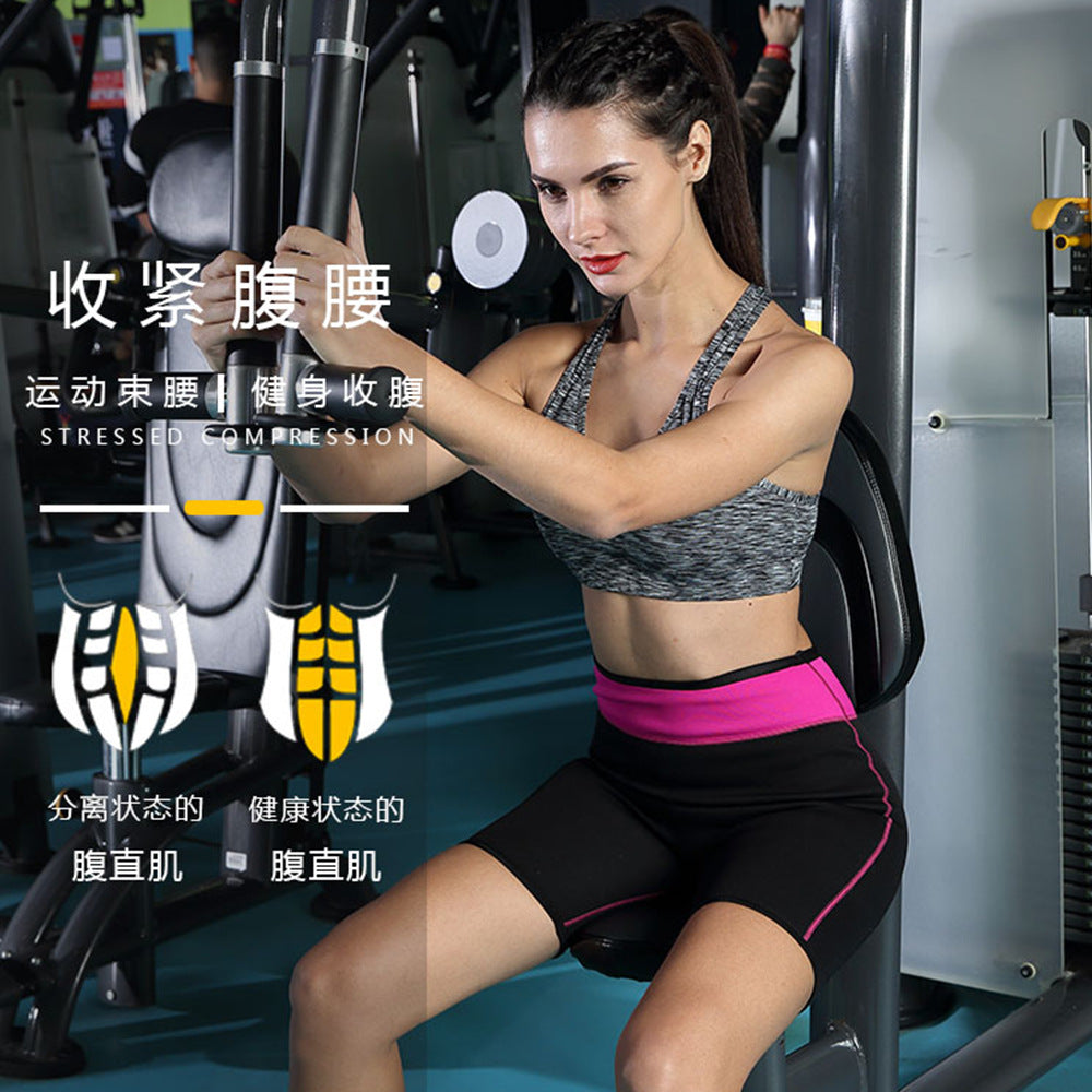 [thickened] gym sweat yoga pants neoprene butt lifting heating sauna sports three-quarter body shaping pants