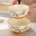 Bowl for home underglaze color pottery new chinoiserie good looking ceramic tableware rice noodle bowl large soup bowl