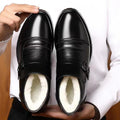 Winternew arrival real soft leather cotton shoes mencasualfashion men's cotton boots middle-aged and elderly easiest for matchheattechfleece-lined dad shoes