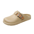 New women's half-slippers, closed-toe slides, summer outdoor sandals, thick-soled non-slip fashion beach sandals for female students