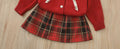 Girls' sequin bow sweater and tutu skirt two-piece set - new christmas & new year collection (fall/winter)