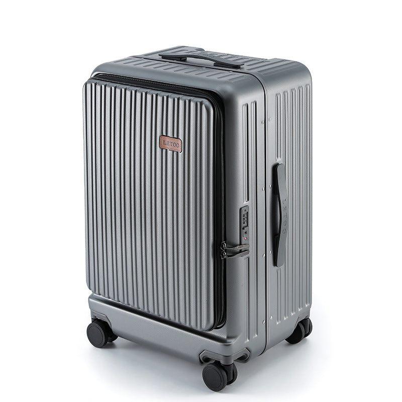 Side open cover thickened suitcase 20 inch boarding case 24 inch anti-drop trolley case large capacity suitcase password bag